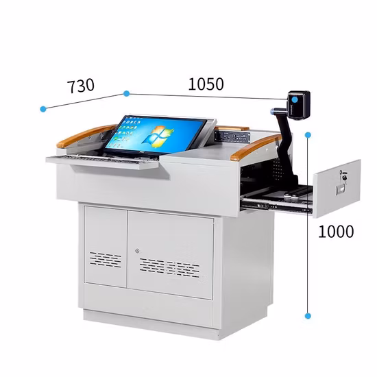 Podium numérique assorti à Projection, plate-forme multimédia pour enseignant, équipement éducatif, hôte LCD verrouillable
